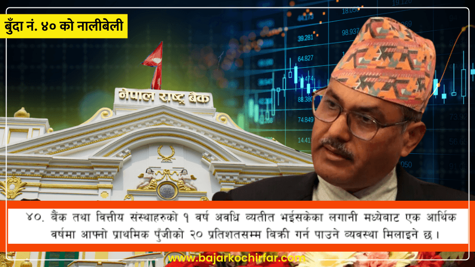 राष्ट्र बैंकले लियो सेयर बजार बढाउने नीति, बैंक वित्तिय संस्थालाई खोलिदियो बाटो