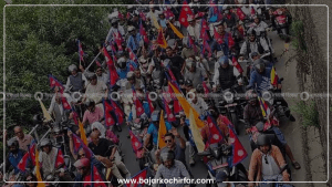 राप्रपाको काठमाडौँमा मोटरसाइकल ऱ्याली