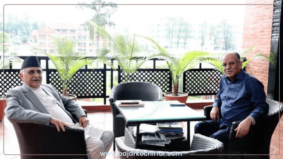 ओली भन्छन: तपाई पनि यो राष्ट्रिय सहमतिको सरकारमा मिसिनुस प्रचण्डजी
