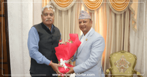 ऊर्जामन्त्री खड्कासँग भारतीय राजदूतको शिष्टाचार भेट