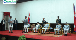 महान्यायाधिवक्ता वडालद्वारा शपथग्रहण