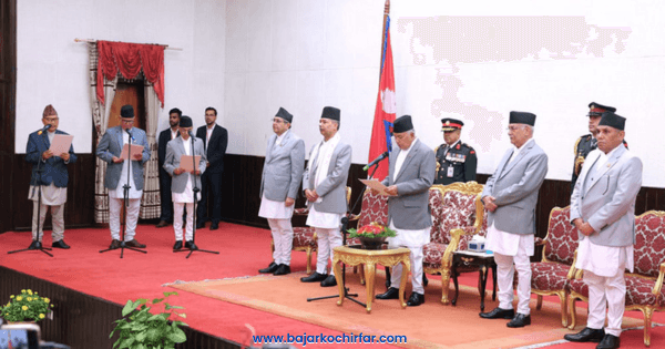 तीन प्रदेश प्रमुखले लिए शपथ
