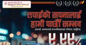 महालक्ष्मी विकास बैंकले ९.९९ प्रतिशतमै कर्जा प्रदान गर्ने