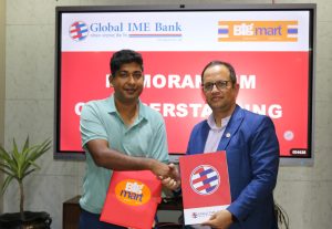 ग्लोबल आइएमई बैंकका ग्राहकलाई प्रत्येक शनिबार बिग मार्टमा १० प्रतिशत छुट