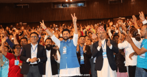 रास्वपा राष्ट्रिय भेलामा प्रतिनिधिहरूलाई लामिछानेको प्रतिवेदनमाथि धारणा राख्न नदिने