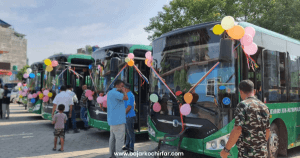 इटहरीमा सुरुभयो इलेक्ट्रिक बस सेवा