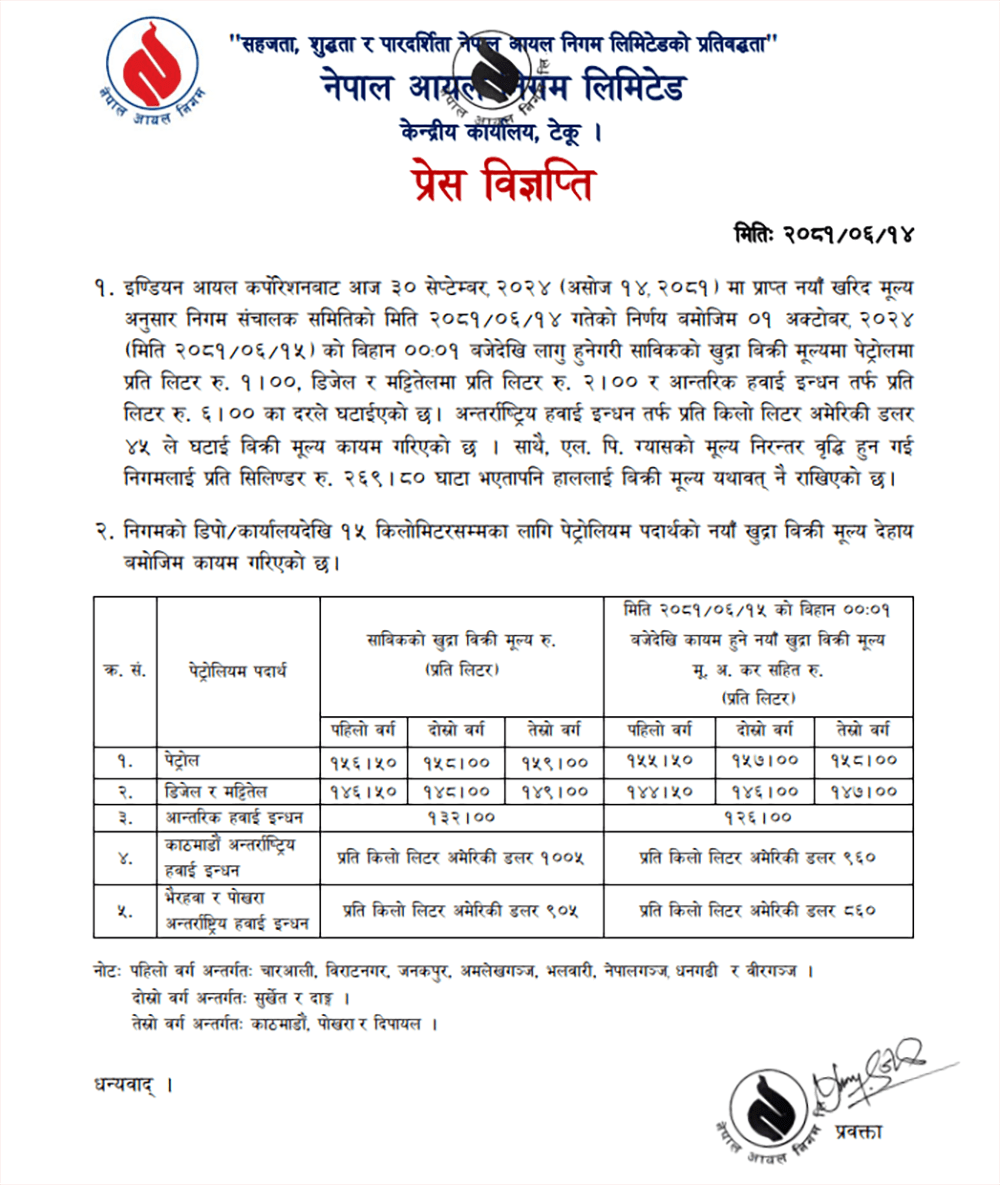 newskarkahna news761920 | नेपाल आयल निगमले घटायो पेट्रोल, डिजेलको मूल्य, हवाई इन्धनमा भारी गिरावट | BAJARKO CHIRFAR https://bajarkochirfar.com/%e0%a4%a8%e0%a5%87%e0%a4%aa%e0%a4%be%e0%a4%b2-%e0%a4%86%e0%a4%af%e0%a4%b2-%e0%a4%a8%e0%a4%bf%e0%a4%97%e0%a4%ae%e0%a4%b2%e0%a5%87-%e0%a4%98%e0%a4%9f%e0%a4%be%e0%a4%af%e0%a5%8b-%e0%a4%aa%e0%a5%87-2 newskarkahna news761920 https://bajarkochirfar.com/%e0%a4%a8%e0%a5%87%e0%a4%aa%e0%a4%be%e0%a4%b2-%e0%a4%86%e0%a4%af%e0%a4%b2-%e0%a4%a8%e0%a4%bf%e0%a4%97%e0%a4%ae%e0%a4%b2%e0%a5%87-%e0%a4%98%e0%a4%9f%e0%a4%be%e0%a4%af%e0%a5%8b-%e0%a4%aa%e0%a5%87-2 | %tags