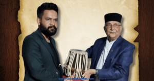 तबला उपहार पाएका बालेनले उल्टै ओलीलाई हिर्काए, सामाजिक सञ्जाल ओलीलाई घाँडो