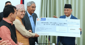 प्रधानमन्त्रीलाई कांग्रेसको ध्यानाकर्षण, उद्धार कोषमा ५० लाख सहयोग