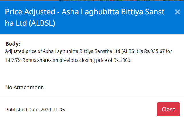 Screenshot 2024 11 06 155200 | आशा लघुवित्तको सेयर मूल्य समायोजन, अब कतिमा खुल्छ कारोबार ? | BAJARKO CHIRFAR https://bajarkochirfar.com/%e0%a4%86%e0%a4%b6%e0%a4%be-%e0%a4%b2%e0%a4%98%e0%a5%81%e0%a4%b5%e0%a4%bf%e0%a4%a4%e0%a5%8d%e0%a4%a4%e0%a4%95%e0%a5%8b-%e0%a4%b8%e0%a5%87%e0%a4%af%e0%a4%b0-%e0%a4%ae%e0%a5%82%e0%a4%b2%e0%a5%8d Screenshot 2024 11 06 155200 https://bajarkochirfar.com/%e0%a4%86%e0%a4%b6%e0%a4%be-%e0%a4%b2%e0%a4%98%e0%a5%81%e0%a4%b5%e0%a4%bf%e0%a4%a4%e0%a5%8d%e0%a4%a4%e0%a4%95%e0%a5%8b-%e0%a4%b8%e0%a5%87%e0%a4%af%e0%a4%b0-%e0%a4%ae%e0%a5%82%e0%a4%b2%e0%a5%8d | %tags