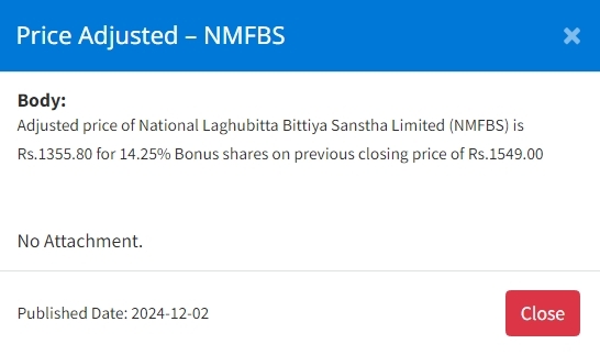Screenshot 2 12 2024 155940 www.nepalstock.com .np https://bajarkochirfar.com/adjustment-of-the-share-price-of-two-companies-at-what-time-will-the-business-open | %tags