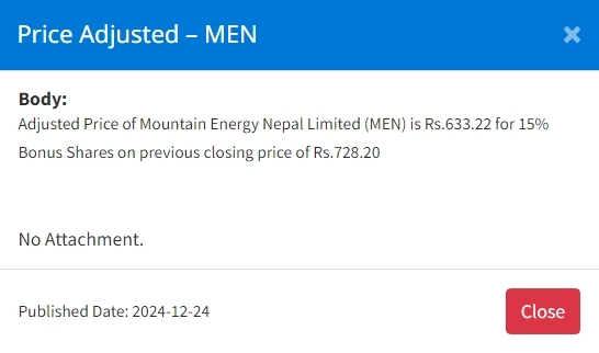 Screenshot 24 12 2024 155339 www.nepalstock.com .np https://bajarkochirfar.com/price-adjustment-in-four-companies-bonus-shares-at-what-price-will-trading-open-now | %tags