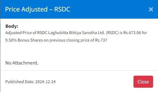 Screenshot 24 12 2024 15544 www.nepalstock.com .np https://bajarkochirfar.com/price-adjustment-in-four-companies-bonus-shares-at-what-price-will-trading-open-now | %tags