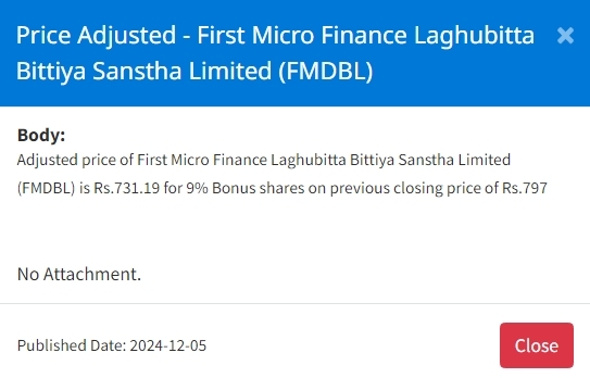 Screenshot 5 12 2024 17634 www.nepalstock.com .np https://bajarkochirfar.com/price-adjustment-for-bonus-shares-of-two-companies-what-will-be-the-new-trading-price | %tags