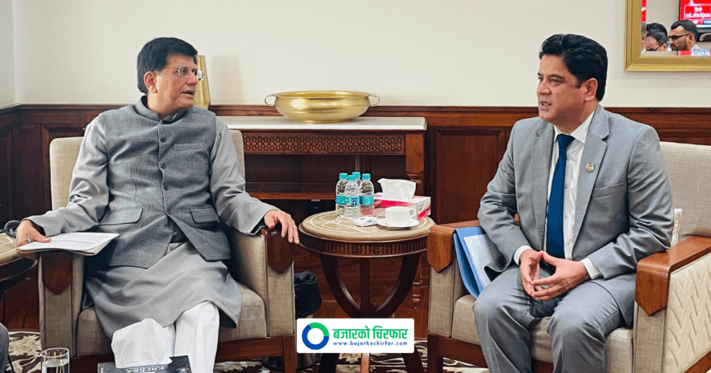 सिमेन्ट, जुत्तालगायत नेपाली वस्तु निर्यातमा सहजीकरण गर्न मन्त्री भण्डारीको भारतसँग आग्रह