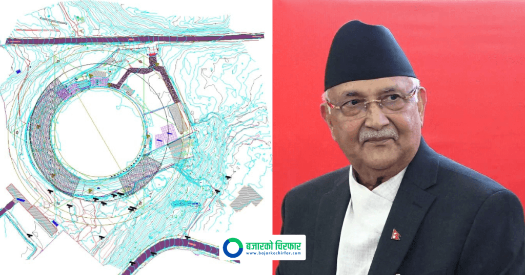 टीयू क्रिकेट रंगशालामा फ्लडलाइट र प्यारापिट निर्माण निर्धारित समयमै सकिन्छ: प्रधानमन्त्री