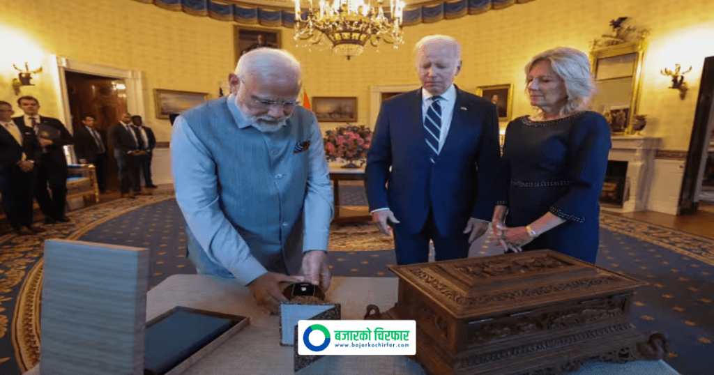 वाइडेनको श्रीमतीलाई सबैभन्दा महंगो उपहार दिने मोदी, सार्वजनिक भयाे सूची