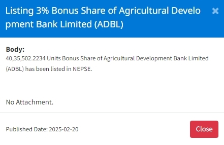 Screenshot 20 2 2025 161740 nepalstock.com https://bajarkochirfar.com/9-444-million-bonus-shares-of-three-companies-were-added-to-the-nepse-how-much-of-each | %tags