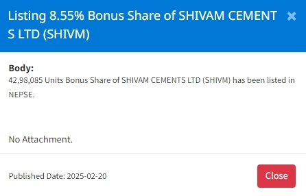 Screenshot 20 2 2025 161816 nepalstock.com https://bajarkochirfar.com/9-444-million-bonus-shares-of-three-companies-were-added-to-the-nepse-how-much-of-each | %tags