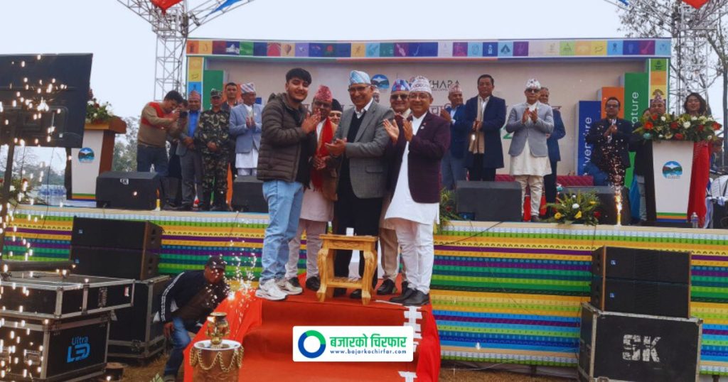 पोखरामा आगाको ज्वालाले बेलुन फुट्दा अर्थमन्त्री पौडेल र महानगर प्रमुख आचार्य घाइते