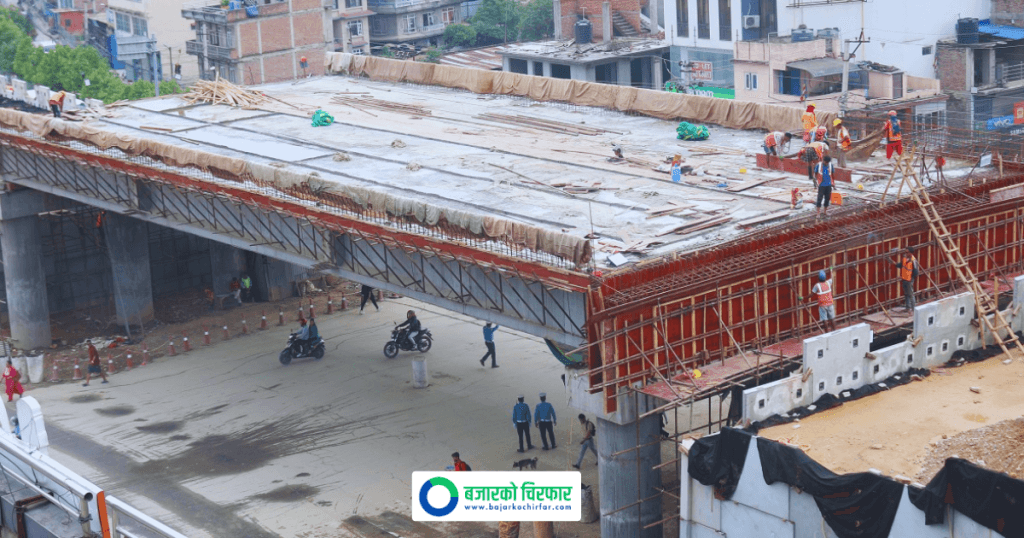निर्माण कम्पनीले गल्ति सुधारेर ग्वार्को फ्लाइओभरको काम फेरि सुरु