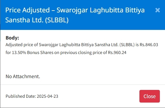 Screenshot 23 4 2025 155454 www.nepalstock.com https://bajarkochirfar.com/price-adjustment-in-bonus-shares-of-two-microfinance-companies-at-what-price-will-trading-now-open | %tags