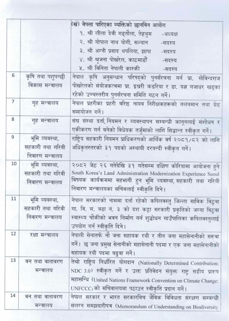 nirnaya 3 | पोषराज पाण्डेलाई गभर्नर सिफारिस समितिमा नियुक्त गर्ने सहित यस्ता छन् मन्त्रिपरिषद् बैठकका अन्य निर्णयहरू | BAJARKO CHIRFAR https://bajarkochirfar.com/other-decisions-taken-at-the-cabinet-meeting-include-appointing-poshraj-pandey-to-the-governor-recommendation-committee nirnaya 3 https://bajarkochirfar.com/other-decisions-taken-at-the-cabinet-meeting-include-appointing-poshraj-pandey-to-the-governor-recommendation-committee | %tags