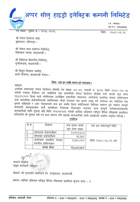 Screenshot 2025 06 09 104059 | अप्पर सोलुको १ करोड १५ लाख कित्ता सेयरको लकइन अवधि सकिँदै | BAJARKO CHIRFAR https://bajarkochirfar.com/lock-in-period-for-1-5-million-shares-of-upper-solu-ends Screenshot 2025 06 09 104059 https://bajarkochirfar.com/lock-in-period-for-1-5-million-shares-of-upper-solu-ends | %tags