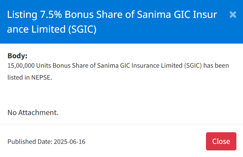 Screenshot 2025 06 16 162035 https://bajarkochirfar.com/1-5-million-bonus-shares-of-an-insurance-company-listed-on-nepse-when-can-they-be-traded | %tags
