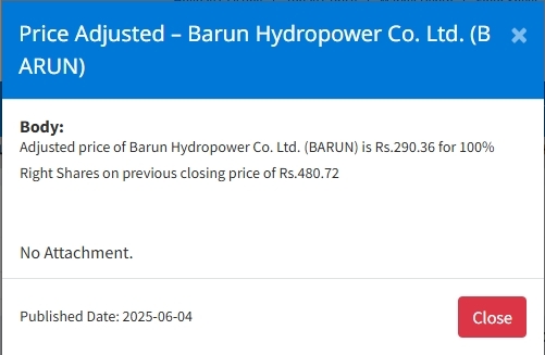 Screenshot 4 6 2025 1665 www.nepalstock.com https://bajarkochirfar.com/price-adjustment-in-shares-of-three-companies-at-what-price-will-trading-open-now | %tags
