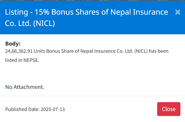 Screenshot 2025 07 13 152300 https://bajarkochirfar.com/15-percent-bonus-shares-of-an-insurance-company-listed-on-nepse-when-can-they-be-traded | %tags