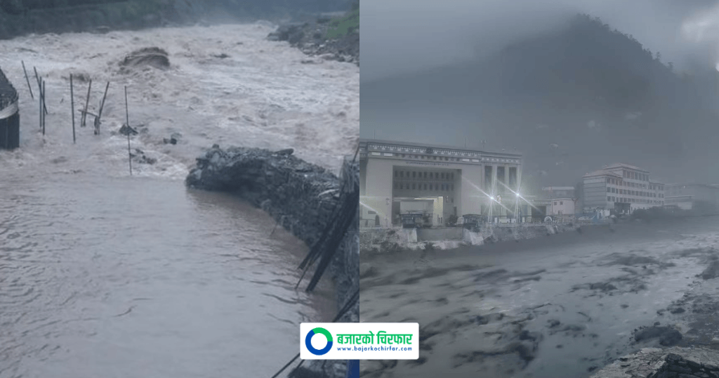विनाशकारी बाढीले कुन कुन जलविद्युत् आयोजनामा पुर्‍यायो ठुलो क्षति ?