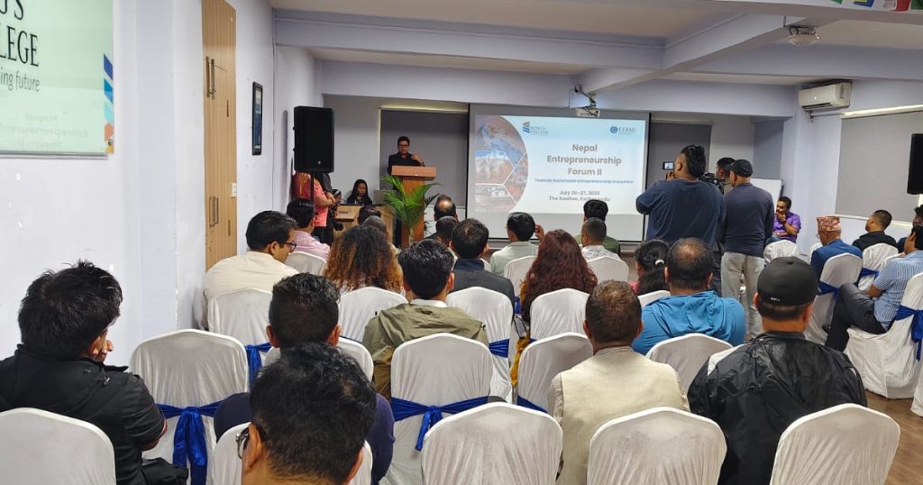 नेपाल आन्टरप्रेनरशिप फोरमको आयोजना गर्दै किङ्स कलेज