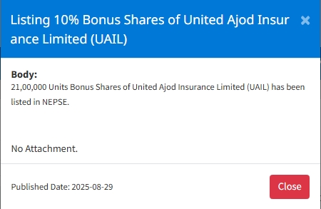 Screenshot 29 8 2025 13415 nepalstock.com .np https://bajarkochirfar.com/2-1-million-bonus-shares-of-an-insurance-company-listed-on-nepse-when-can-they-be-traded | %tags