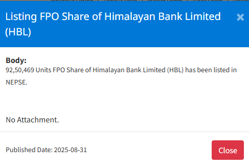download 2 1 https://bajarkochirfar.com/himalayan-banks-fpo-listed-on-nepse-when-can-it-be-traded | %tags