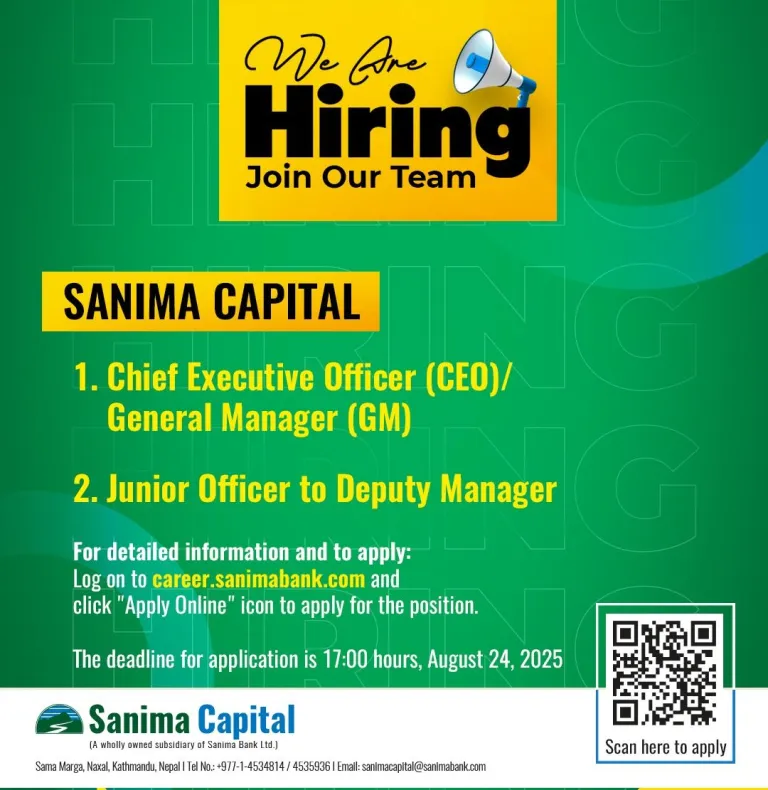 sanima bank https://bajarkochirfar.com/sanima-capital-is-seeking-applications-from-ceo-to-junior-officer-when-can-applications-be-submitted | %tags