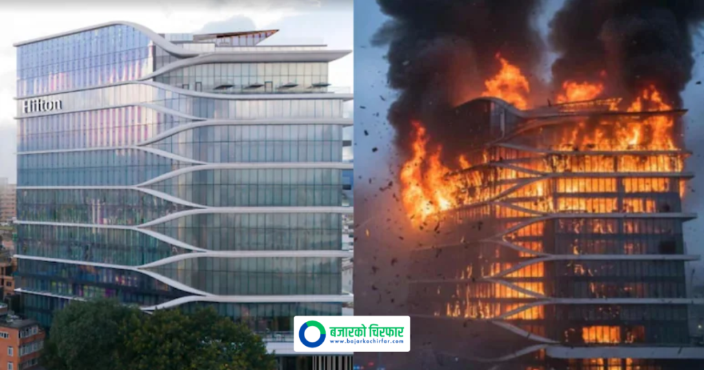 प्रदर्शनकारीले गरेको तोडफोड र आगजनीका कारण होटल उद्योगमा २५ अर्बको क्षति