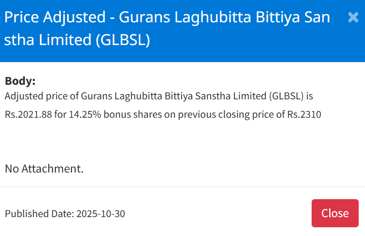 Screenshot 2025 10 31 072845 https://bajarkochirfar.com/price-adjustment-in-shares-of-two-companies-on-nepse-at-what-price-will-trading-open-now-2 | %tags