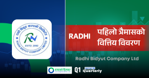राधी विद्युत कम्पनीको नाफा ८११% ले बढ्दा, ईपीएस पुग्यो ६१ रुपैयाँ