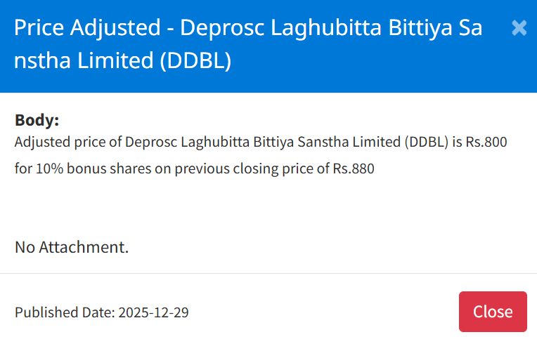 Screenshot 2025 12 29 153339 https://bajarkochirfar.com/price-adjustment-in-bonus-shares-of-4-microfinance-companies-on-nepse-at-what-price-will-trading-now-open | %tags