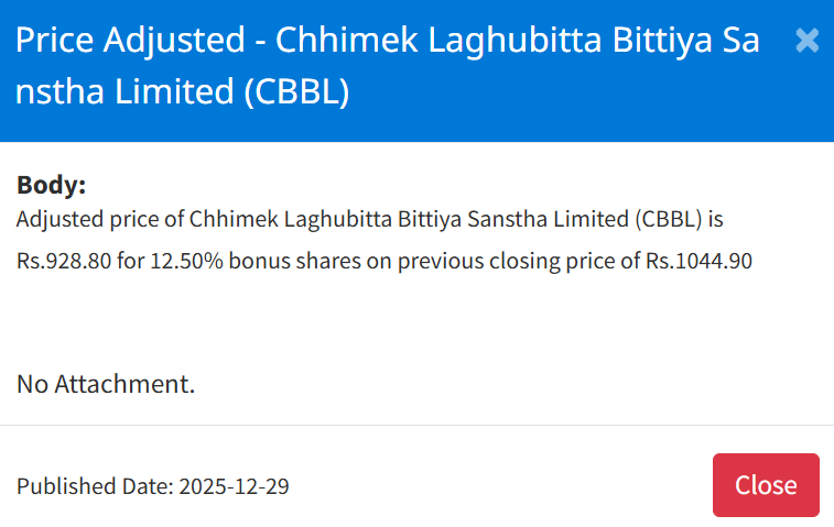 Screenshot 2025 12 29 153531 https://bajarkochirfar.com/price-adjustment-in-bonus-shares-of-4-microfinance-companies-on-nepse-at-what-price-will-trading-now-open | %tags