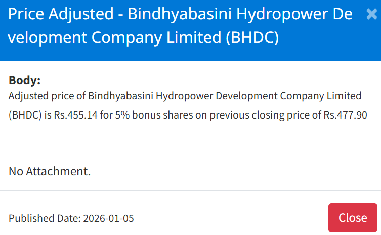 Screenshot 2026 01 05 154438 https://bajarkochirfar.com/price-adjustment-in-bonus-shares-of-3-companies-on-nepse-at-what-price-will-trading-open-now | %tags