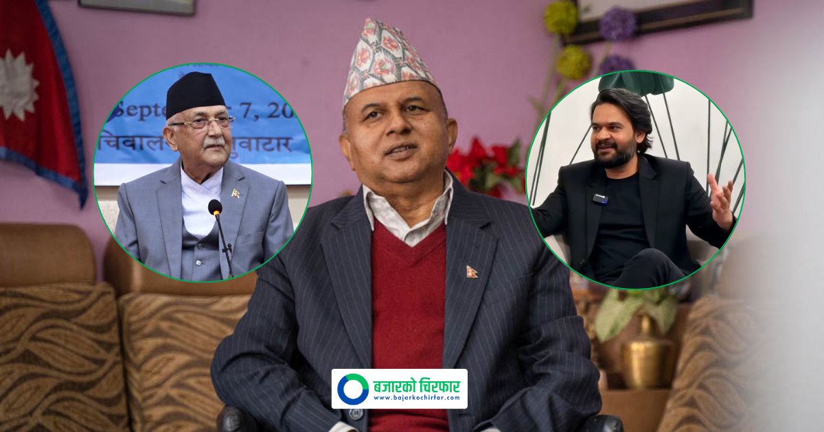 सामाजिक सञ्जालमा बालेनकाे जति हल्ला भए पनि झापामा ओली नै विजयी हुने महासचिव पोखरेलको दाबी