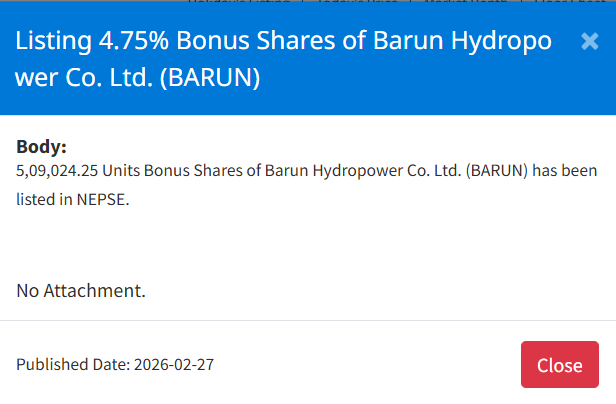 Screenshot 2026 02 27 140943 https://bajarkochirfar.com/more-than-500000-bonus-shares-of-a-hydropower-company-listed-on-nepse-when-can-they-be-traded | %tags