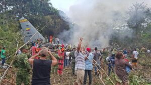 कोलम्बियामा १ सय २८ जना चढेको सैन्य विमान दुर्घटना