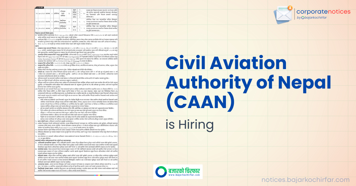 Feature civil aviation authority of nepal caan 1773986412107 https://bajarkochirfar.com/government-job/job-vacancy-for-assistant-positions-at-caan/ | %tags