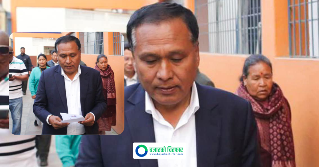 कुलमान घिसिङले काठमाडौँबाट गरे मतदान