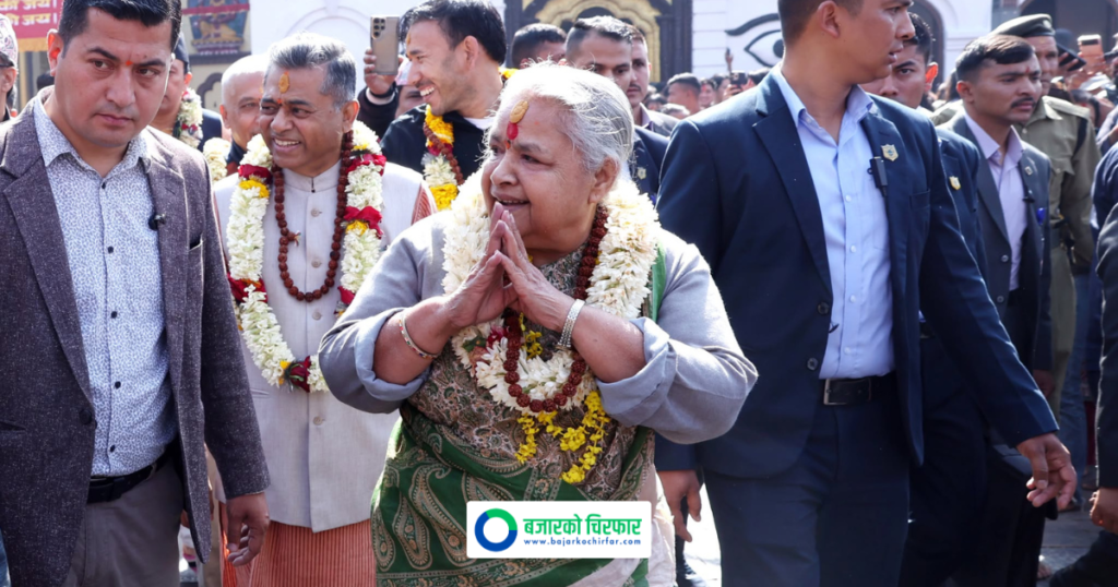 निर्वाचन शान्तिपूर्ण सम्पन्न भएपछि पशुपतिनाथ पुगिन् प्रधानमन्त्री कार्की, गरिन् रुद्राभिषेक पूजा
