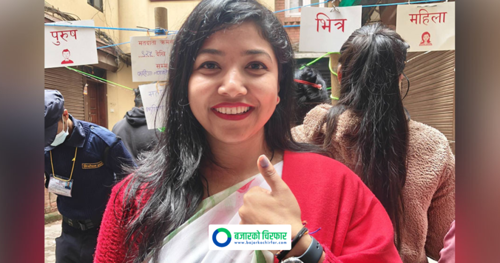 निर्वाचन अपडेट : सुनिता डंगोलले काठमाडौंबाट गरिन मतदान