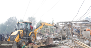 बुटवलमा पनि सरकारी जग्गामा बनेका घरटहरा हटाउन थालियो
